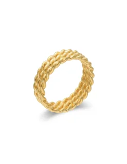 Best Anillo de Plata Chapada Triple Aro Para Ella | Anillos