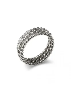 Online Anillo de Plata Triple Aro Anillos | Para Ella