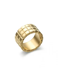Sale Anillo Oro Amarillo Geométrico Para Ella | Anillos