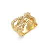 Fashion Anillo Oro Amarillo Y Diamantes Para Ella | Anillos