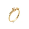 Sale Anillo Oro Amarillo Y Diamantes Para Ella | Anillos