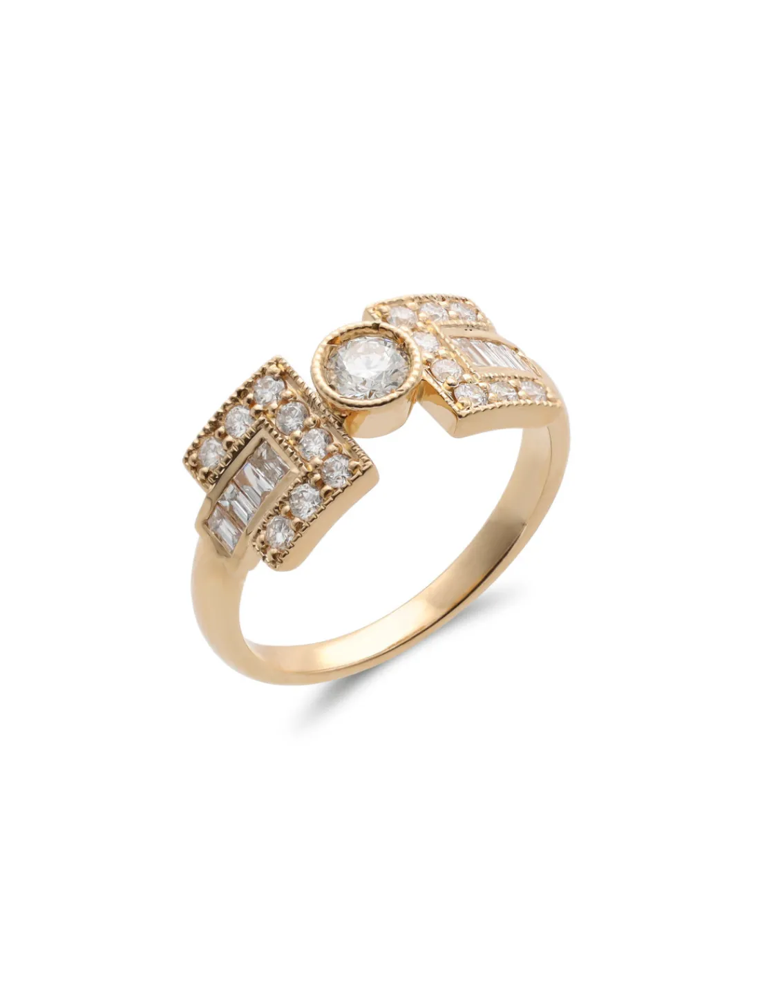 Best Anillo Oro Amarillo Y Diamantes Para Ella | Anillos