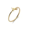 Fashion Anillo Oro Amarillo Y Diamante Inicial A Para Ella | Anillos