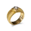 Online Anillo Oro Amarillo Y Diamante Anillos | Para Ella