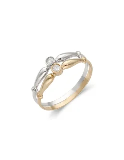 Online Anillo Oro Amarillo-Blanco Y Diamantes Para Ella | Anillos