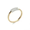 Outlet Anillo Oro Amarillo-Blanco Y Diamantes Para Ella | Anillos