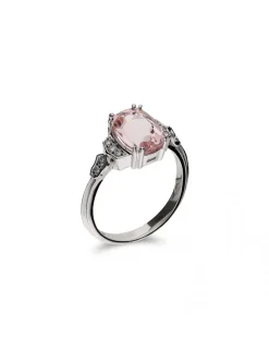 Online Anillo Oro Blanco, Morganita Y Diamantes Para Ella | Anillos