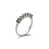 Sale Anillo Oro Blanco Y Diamantes Negros Black Diamonds | Para Ella