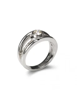 Hot Anillo Oro Blanco Y Diamantes Para Ella | Anillos