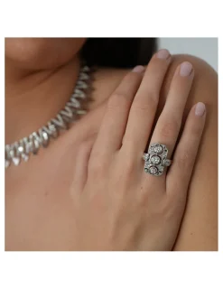 Sale Anillo Oro Blanco Y Diamantes Para Ella | Piezas Únicas