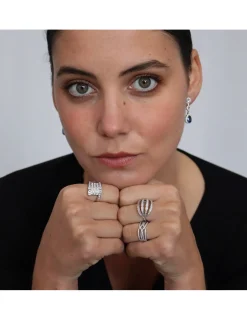 Hot Anillo Oro Blanco Y Diamantes Para Ella | Anillos