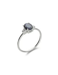 Online Anillo Oro Blanco, Zafiro Y Diamantes Para Ella | Anillos