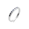 Discount Anillo Oro Blanco, Zafiros Y Diamantes Para Ella | Anillos