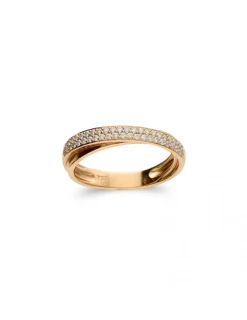 Sale Anillo Oro Rosa Y Diamantes Para Ella | Anillos