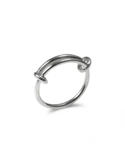 Outlet Anillo Plata Nudo Corredizo Anillos | Para Ella