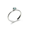 Hot Anillo-Solitario Con Diamante Azul Para Ella | Solitarios