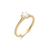 Outlet Anillo-Solitario Oro Amarillo Y Diamante Para Ella | Solitarios