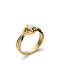 Discount Anillo-Solitario Oro Amarillo-Blanco Y Diamante Para Ella | Solitarios