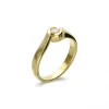 Hot Anillo-Solitario Oro Amarillo y Diamante Para Ella | Solitarios