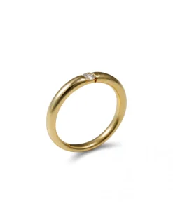 Outlet Anillo-Solitario Oro Amarillo Y Diamante Para Ella | Solitarios