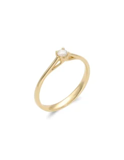 Outlet Anillo-Solitario Oro Amarillo Y Diamante Para Ella | Solitarios