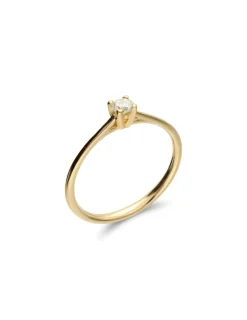 Outlet Anillo-Solitario Oro Amarillo Y Diamante Para Ella | Solitarios