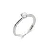 Fashion Anillo-Solitario Oro Blanco Y Diamante Para Ella | Especial Anillos De Pedida
