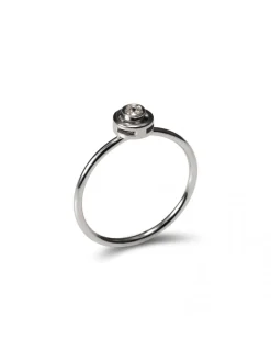 Hot Anillo-Solitario Oro Blanco Y Diamante Para Ella | Solitarios