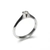 New Anillo-Solitario Oro Blanco Y Diamante Para Ella | Solitarios