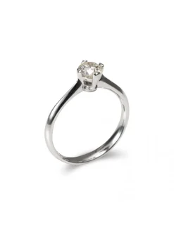 Best Anillo-Solitario Oro Blanco Y Diamante Para Ella | Solitarios