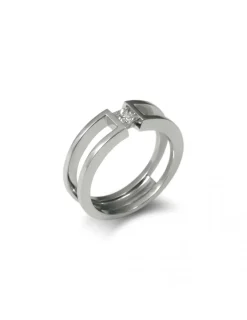 Sale Anillo-Solitario Oro Blanco Y Diamante Para Ella | Solitarios