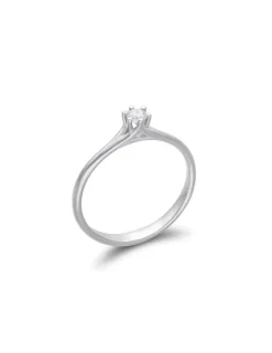 Outlet Anillo-Solitario Oro Blanco Y Diamante Para Ella | Solitarios