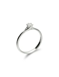 Fashion Anillo-Solitario Oro Blanco Y Diamante Para Ella | Solitarios