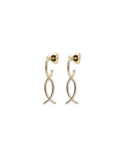 Fashion Argollas Oro Amarillo Pendientes | Para Ella