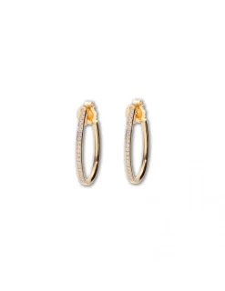 Online Argollas Oro Amarillo Y Diamantes Para Ella | Pendientes