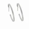 Discount Argollas Oro Blanco Diamantes Para Ella | Pendientes