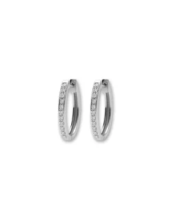 Online Argollas Oro Blanco Y Diamantes Para Ella | Pendientes