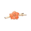 Clearance Broche Oro Amarillo Y Coral Piezas Únicas | Broches Y Alfileres