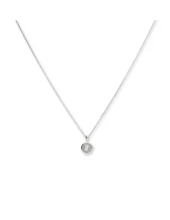 Fashion Cadena-Colgante Oro Blanco Y Diamante Para Ella | Collares Y Gargantillas