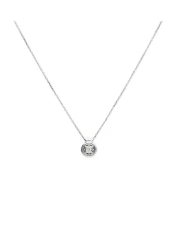 Outlet Cadena-Colgante Oro Blanco Y Diamante Para Ella | Collares Y Gargantillas