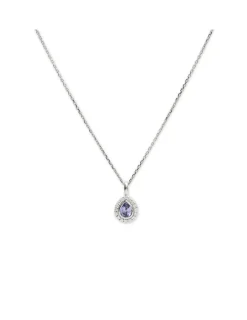 Online Cadena-Colgante Oro Blanco, Zafiro Y Diamantes Para Ella | Collares Y Gargantillas