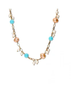 Clearance Gargantilla Oro Amarillo, Perlas Y Neolite Piezas Únicas | Collares Y Gargantillas