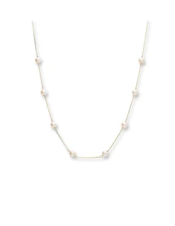 Online Gargantilla Oro Amarillo Y Perlas Para Ella | Collares Y Gargantillas