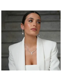 Fashion Gargantilla Oro Blanco Y Diamantes Para Ella | Piezas Únicas