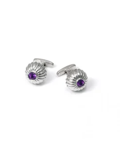 Best Gemelos Plata Y Piedra Violeta Para Él
