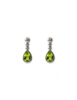 Clearance Pendientes Diamantes y Peridotos Pendientes | Pendientes
