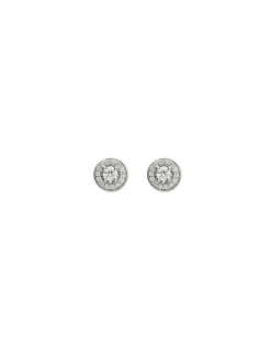Best Pendientes Dormilonas Oro Blanco Y Diamantes Para Ella | Pendientes