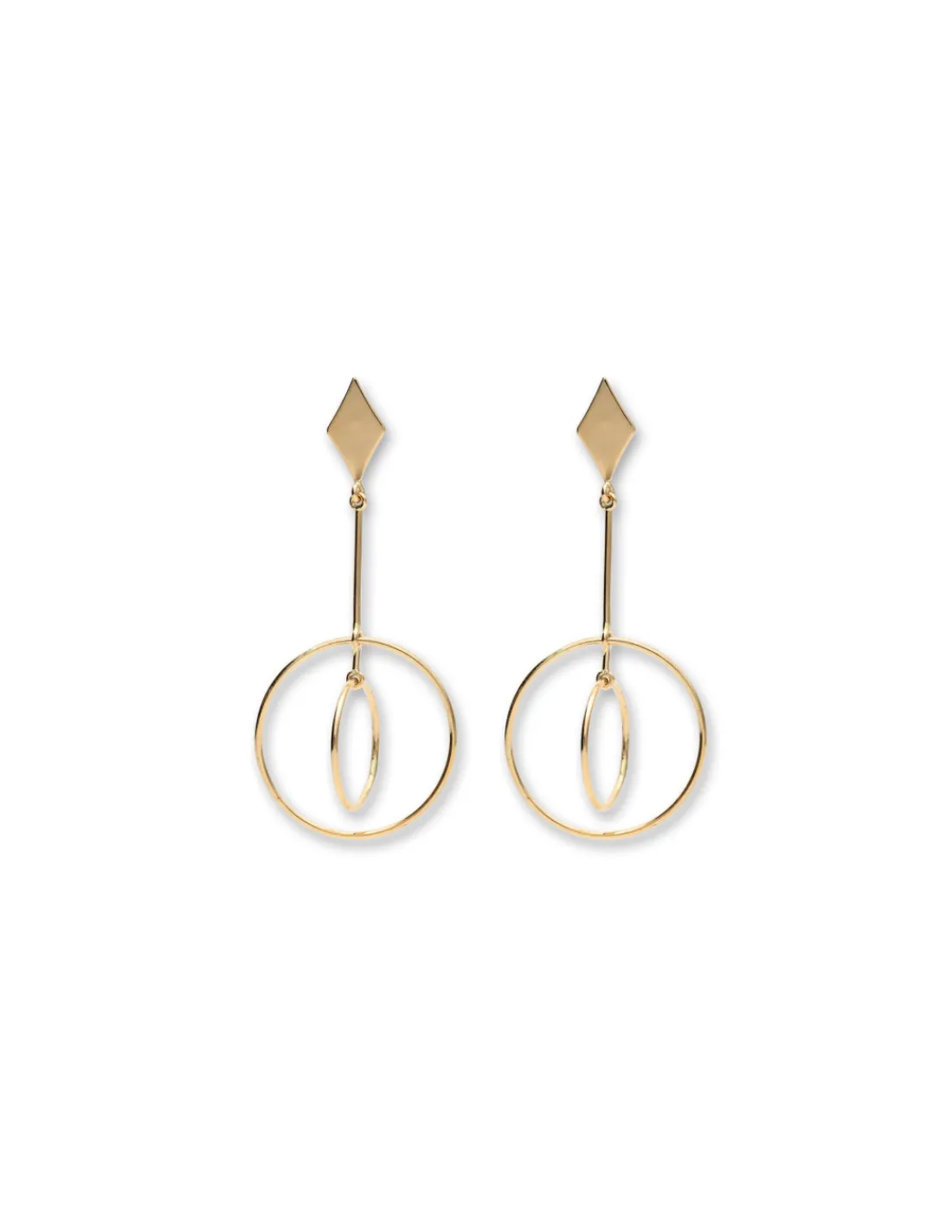Outlet Pendientes Oro Amarillo Para Ella | Pendientes