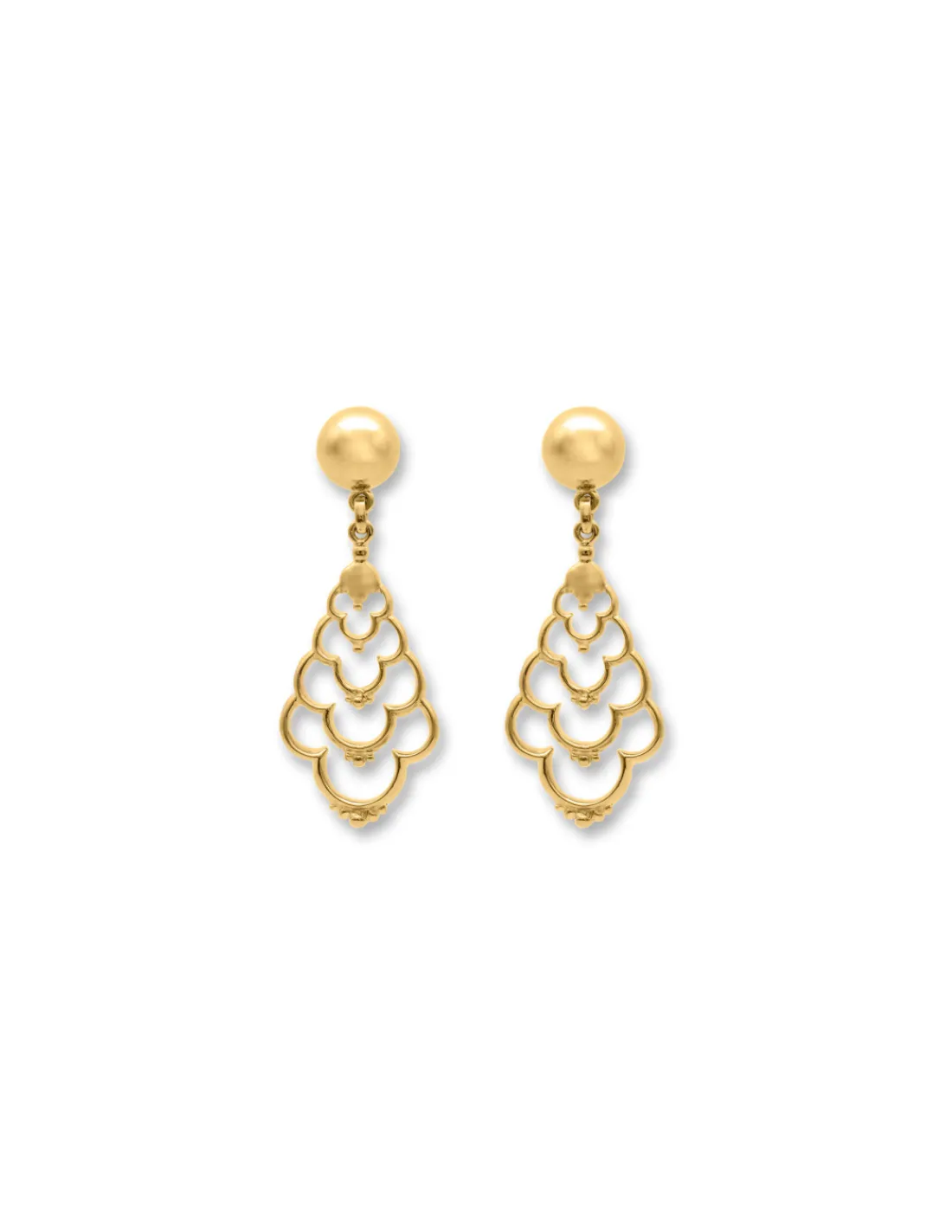 Outlet Pendientes Oro Amarillo Para Ella | Pendientes