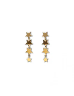 Discount Pendientes Oro Amarillo Estrellas Pendientes | Para Ella